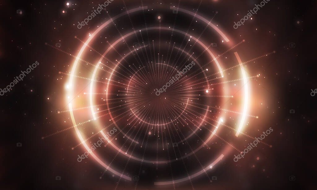 Lampada da parete Eclipse con effetto alone circolare